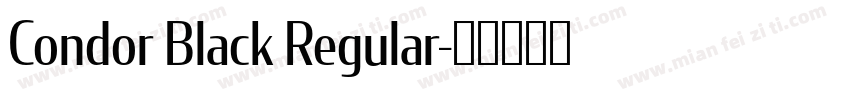 Condor Black Regular字体转换